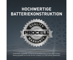 Duracell Procell Constant Power Alkaline 9V Block Batterie MN1604 10er-Pack