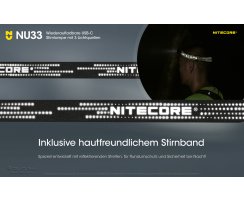 Nitecore NU33 Kopflampe schwarz - 700 Lumen