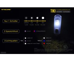 Nitecore TIKI Mini Taschenlampe für Schlüssebund aufladbar