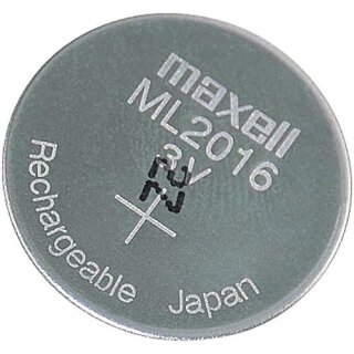 MAXELL ML2016 Li-Mn 3V / 25mAh Knopfzelle wiederaufladbar