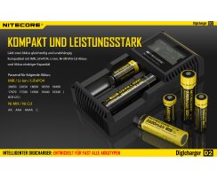 NiteCore Digicharger D2 EU B-Stock